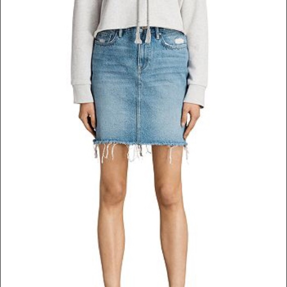 All Saints “Kim” denim skirt